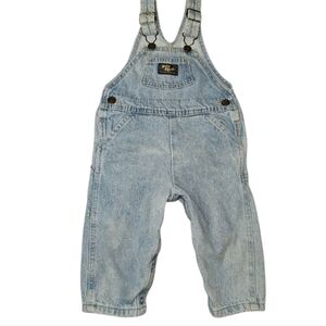 Vintage Baby B'gosh Vestbak Osh Kosh Kids Denim Overalls Size 18 Month Cotton